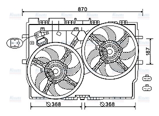 AVA Radiator Cooling Fan FT7585
