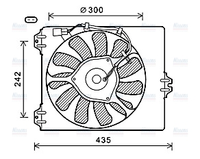 AVA Radiator Fan FT7590
