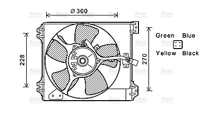 AVA Radiator Fan FT7591