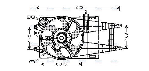 AVA Radiator Cooling Fan FT7592