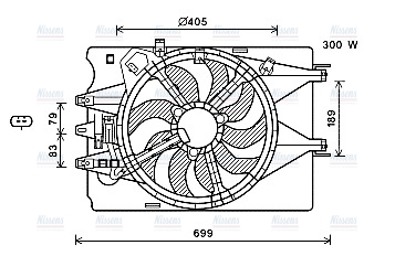 AVA Radiator Cooling Fan FT7600