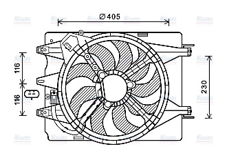 AVA Radiator Fan FT7601