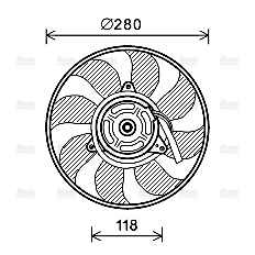 AVA Radiator Fan FT7609