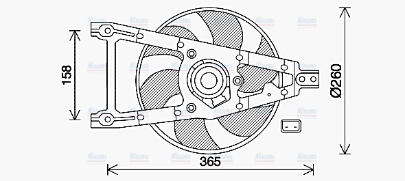 AVA Radiator Fan FT7612