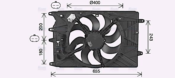 AVA Radiator Cooling Fan FT7615