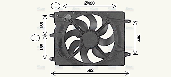 AVA Radiator Cooling Fan FT7616