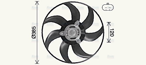 AVA Radiator Cooling Fan FT7617