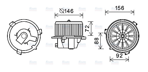 AVA Cabin Fan Blower Motor FT8436