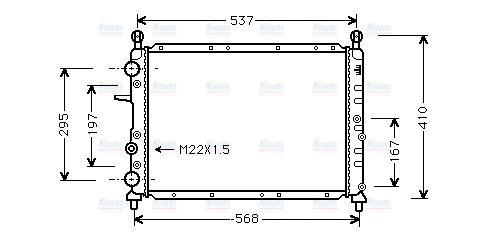 AVA Coolant Radiator FTA2094