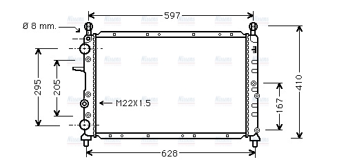 AVA Coolant Radiator FTA2095