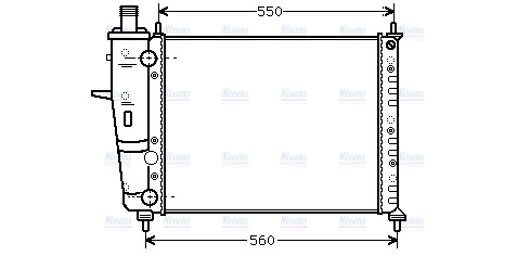 AVA Coolant Radiator FTA2230