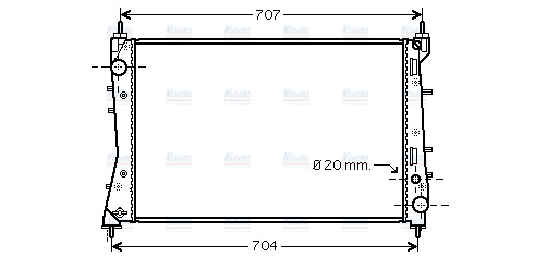AVA Coolant Radiator FTA2359
