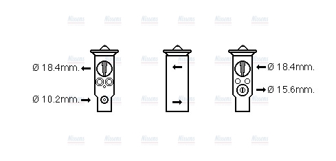 AVA Aircon Expansion valve HD1259