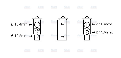 AVA Aircon Expansion valve HD1273