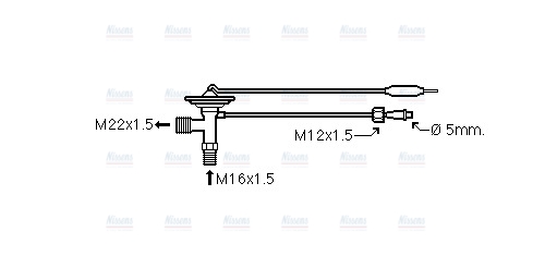 AVA Aircon Expansion valve HD1274