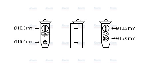 AVA Aircon Expansion valve HD1291