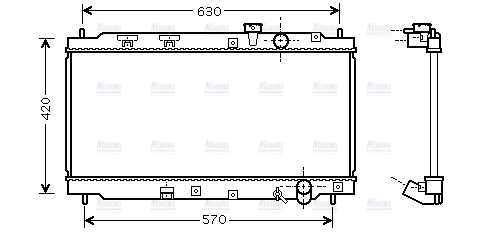 AVA Coolant Radiator HD2077
