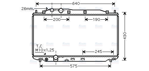 AVA Coolant Radiator HD2187