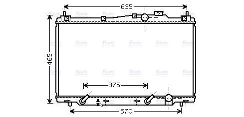 AVA Coolant Radiator HD2205