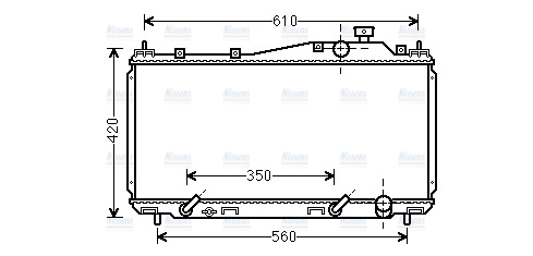 AVA Coolant Radiator HD2231