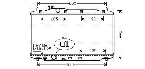 AVA Coolant Radiator HD2306