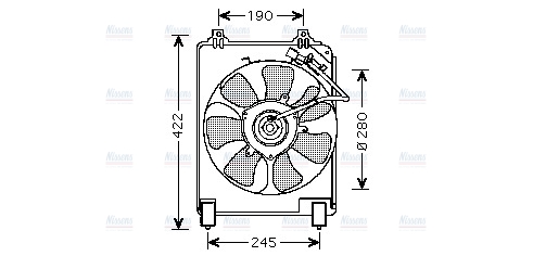AVA Radiator Cooling Fan HD7526