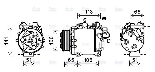 AVA Aircon Compressor HDAK263