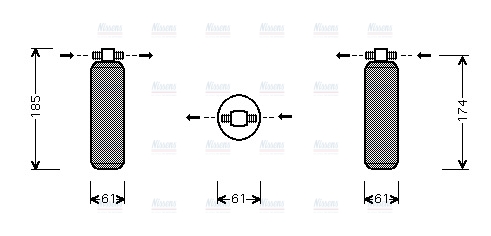 AVA Aircon Receiver Dryer Filter HDD116