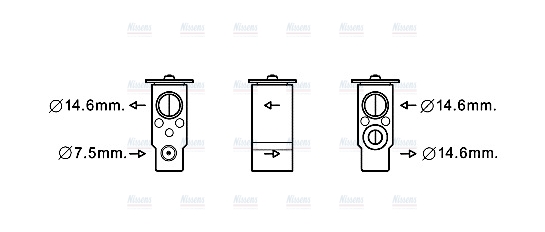 AVA Aircon Expansion valve HY1333