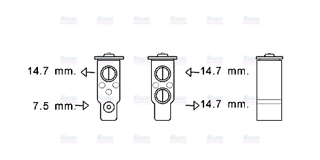 AVA Aircon Expansion valve HY1384