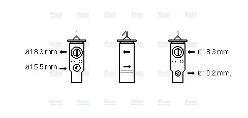 AVA Aircon Expansion valve HY1410