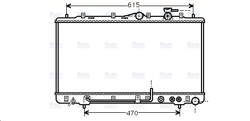 AVA Coolant Radiator HY2033