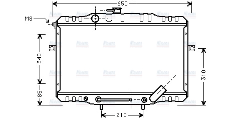 AVA Coolant Radiator HY2055