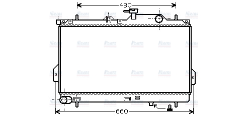AVA Coolant Radiator HY2098