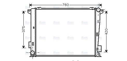 AVA Coolant Radiator HY2191