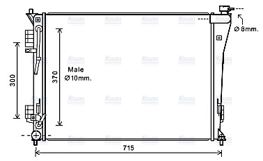 AVA Coolant Radiator HY2306