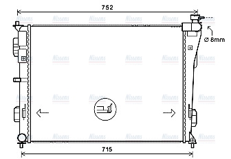 AVA Coolant Radiator HY2379