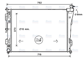 AVA Coolant Radiator HY2423