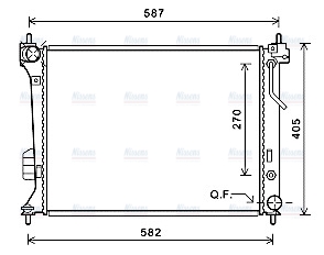 AVA Coolant Radiator HY2428