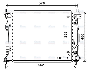 AVA Coolant Radiator HY2433