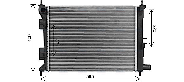 AVA Coolant Radiator HY2494