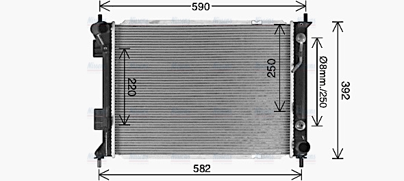 AVA Coolant Radiator HY2590