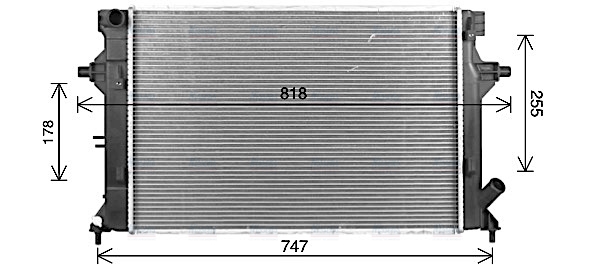 AVA Coolant Radiator HY2595