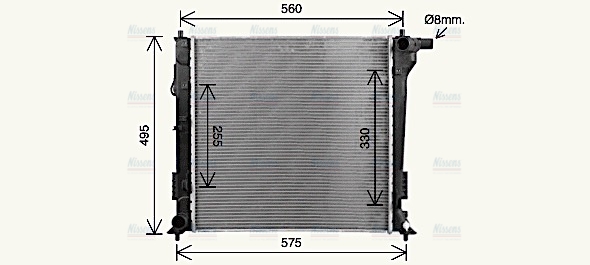 AVA Coolant Radiator HY2597