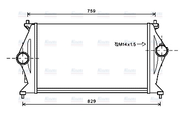 AVA Charge Air Intercooler HY4327