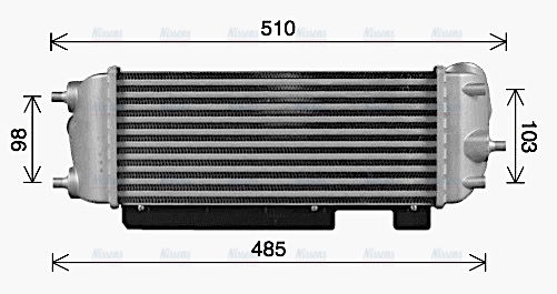 AVA Charge Air Intercooler HY4486