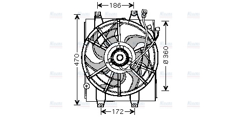 AVA Radiator Fan HY7510