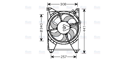 AVA Radiator Cooling Fan HY7514