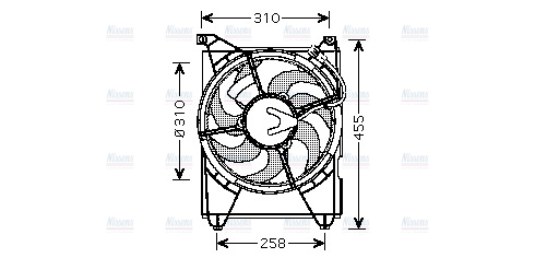 AVA Radiator Fan HY7516