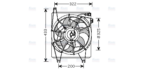AVA Radiator Fan HY7517